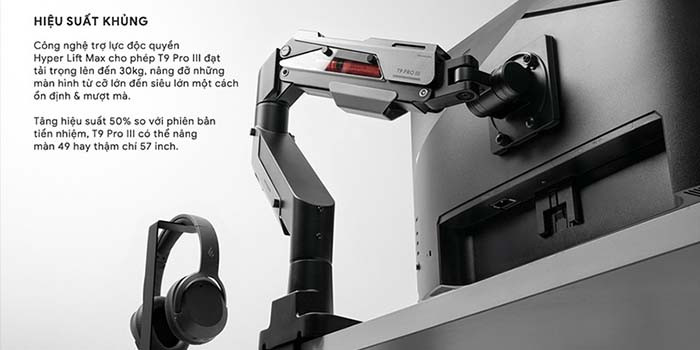 TNC Store Giá Đỡ Màn Hình HyperWork T9 Pro III (HPW-PMA01-BLK)
