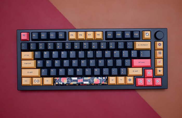 TNC Store Set Keycap Cherry DAGK Black Gold 128 Phím