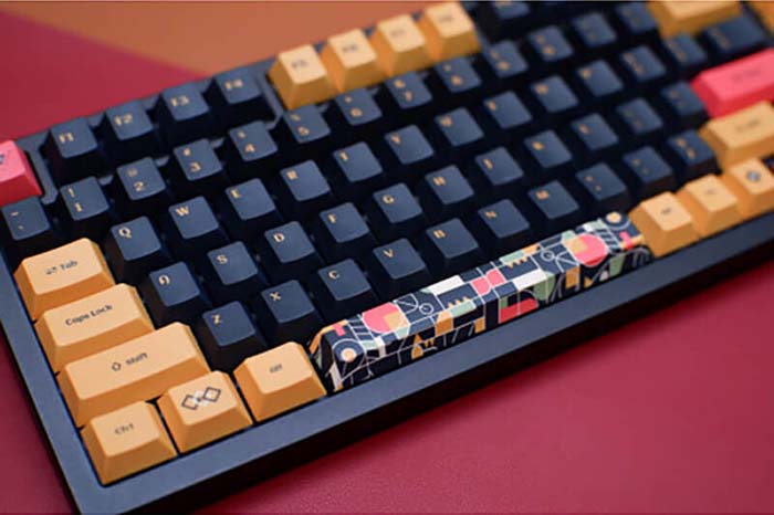 TNC Store Set Keycap Cherry DAGK Black Gold 128 Phím