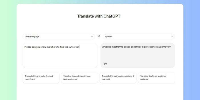 TNC Store ChatGPT Âm Thầm Ra Mắt Công Cụ Dịch Thuật Riêng