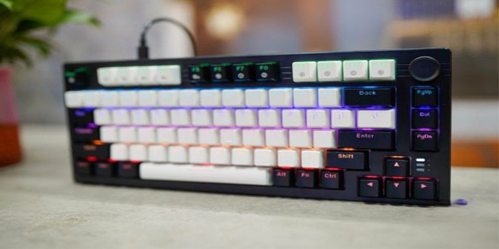 TNC Store Bàn Phím Cơ Gaming DAREU EK75 PBT White Black