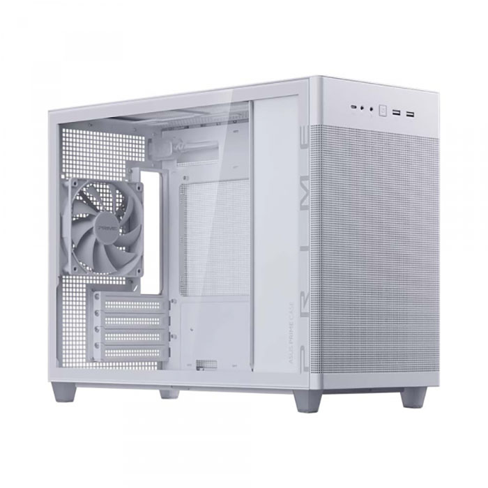 TNC Store Vỏ Case ASUS Prime AP201 Tempered Glass M-ATX White