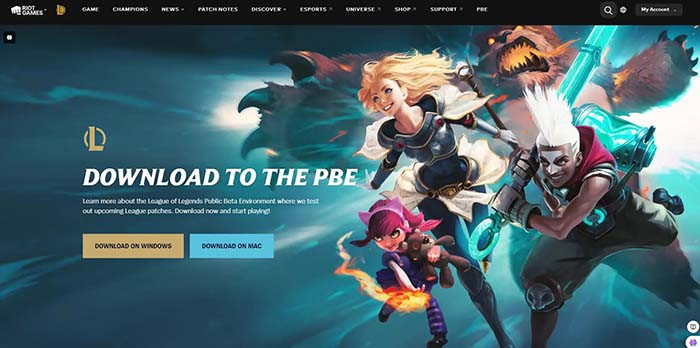 TNC Store Cách Tải Và Cài Đặt TFT PBE Và LMHT PBE