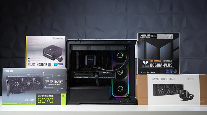 TNC Store PC Gaming 67 Triệu: Main B860 Đi Với Core Ultra 7 Có Hợp Lý Cho Gaming Và Làm Việc?