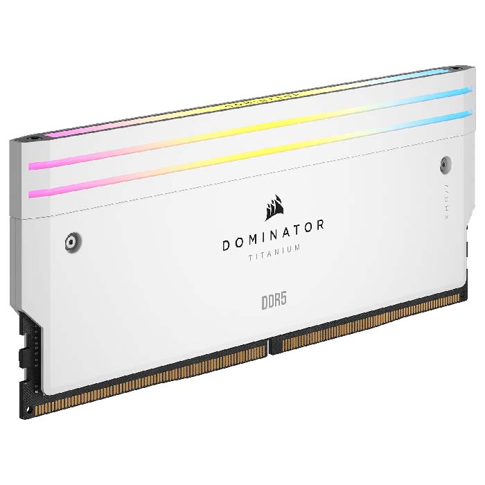 TNC Store RAM Corsair Dominator Titanium RGB 96GB (2x48GB) DDR5 6400MHz White (CMP96GX5M2B6400C32W)