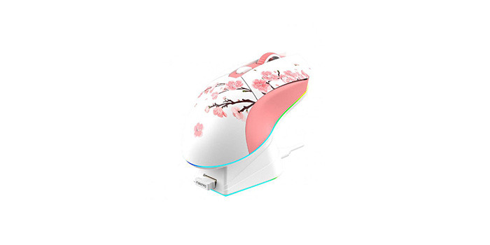 TNC Store Chuột Gaming DAREU EM901X RGB Pink - Superlight Fast Charging Dock
