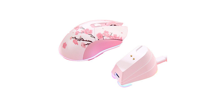 TNC Store Chuột Gaming DAREU EM901X RGB Pink - Superlight Fast Charging Dock