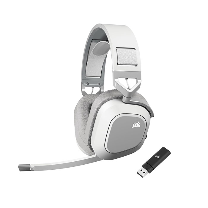 TNC Store Tai Nghe Gaming Corsair HS80 MAX - White Wireless