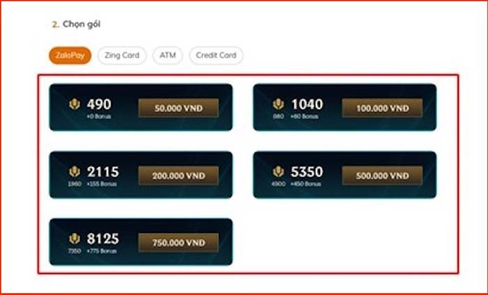 TNC Store Cách Nạp RP Liên Minh