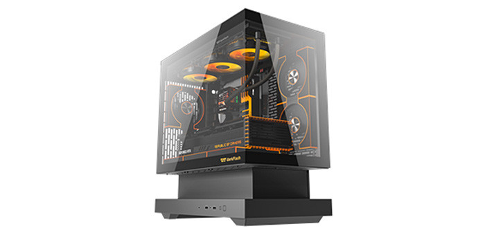 TNC Store Vỏ Case DarkFlash Art Ultra F1 Black M-ATX