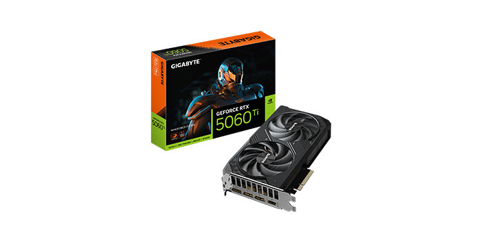 TNC Store Card Màn Hình Gigabyte GeForce RTX 5060Ti WINDFORCE OC 16G (GV-N506TWF2OC-16GD)