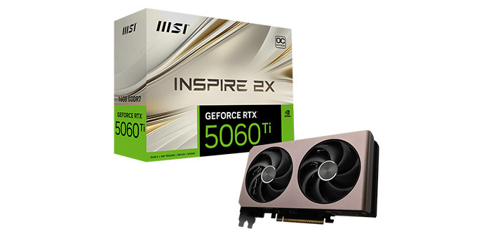 TNC Store Card Màn Hình MSI GeForce RTX 5060Ti 16G INSPIRE 2X OC