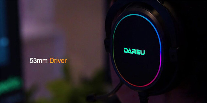TNC Store Tai Nghe Gaming DAREU EH925 Black RGB