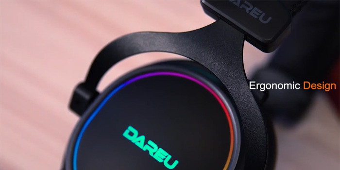 TNC Store Tai Nghe Gaming DAREU EH925 Black RGB