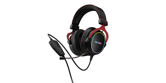 TNC Store Tai Nghe Gaming DAREU EH925L Black Red