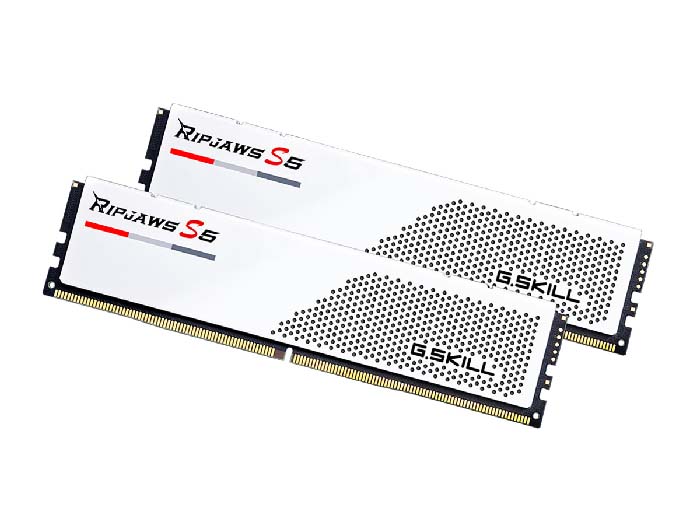 TNC Store RAM G.Skill Ripjaws S5 32GB (16GBx2) DDR5 5600MHz White (F5-5600J4040C16GX2-RS5W)