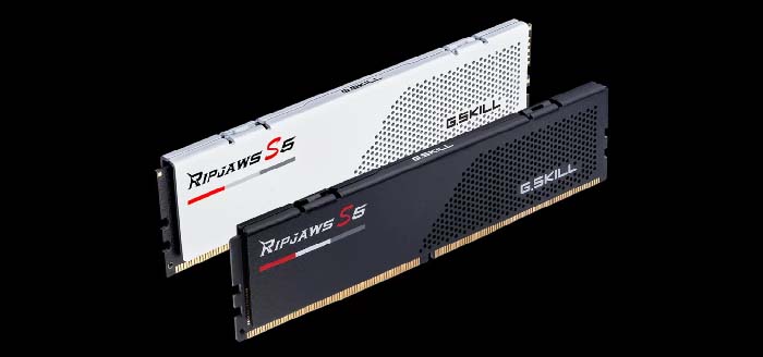 TNC Store RAM G.Skill Ripjaws S5 32GB (16GBx2) DDR5 5600MHz White (F5-5600J4040C16GX2-RS5W)