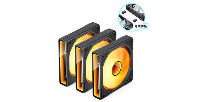 TNC Store Quạt Tản Nhiệt Jonsbo ZK-120B 3 In 1 Infinity Black