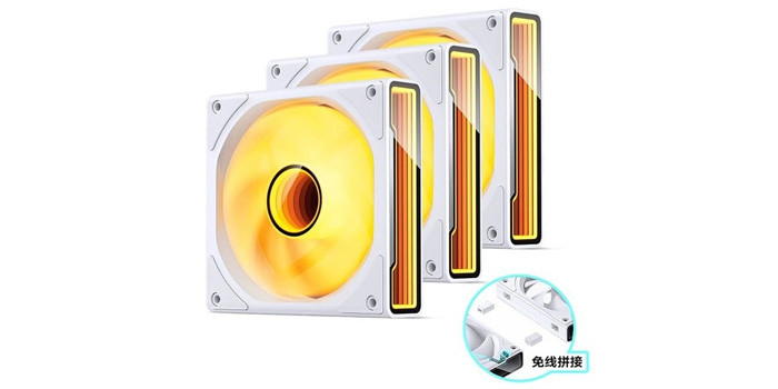 TNC Store Quạt Tản Nhiệt Jonsbo ZK-120B 3 In 1 Infinity Black