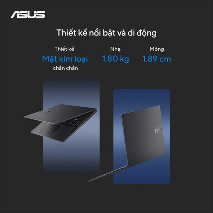 TNC Store Laptop Gaming Asus Vivobook 16X K3605ZC-RP564W i5-12500H/ 16GB/ 512GB/ RTX3050 4GB/16 Inch WUXGA/ Win 11/ Đen