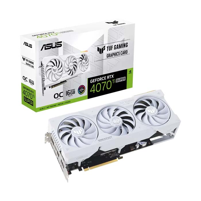 TNC Store Card Màn Hình ASUS TUF Gaming RTX 4070 Ti SUPER O16G White