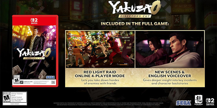 TNC Store Thẻ Game Nintendo Switch 2 - Yakuza 0 Directors Cut