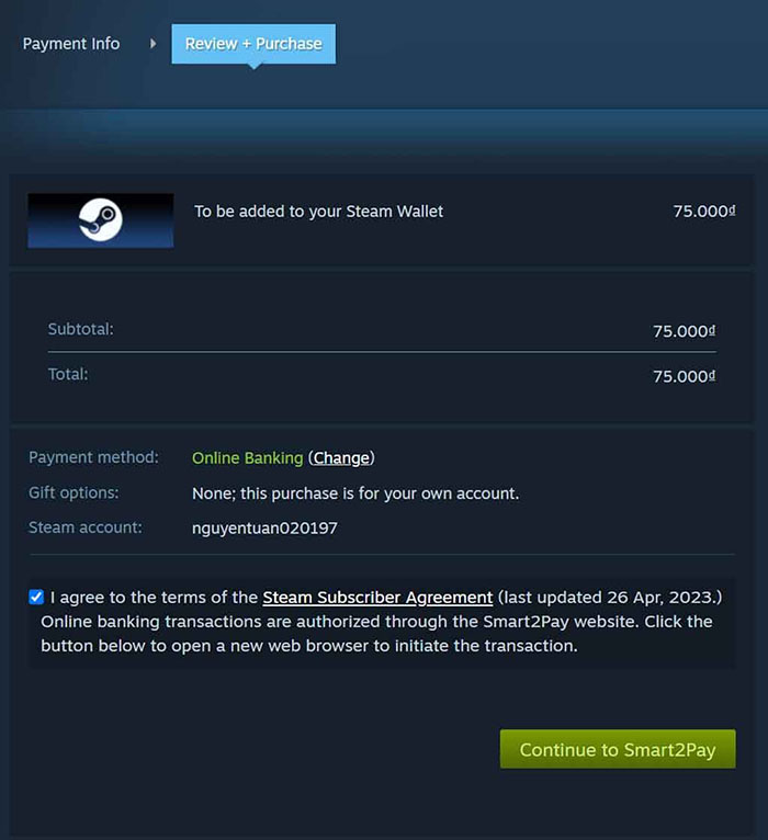 TNC Store Cách Nạp Steam Wallet Đơn Giản