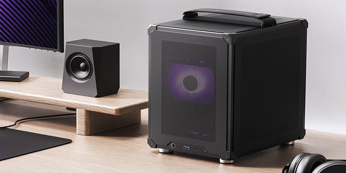 TNC Store Vỏ Case Jonsbo C6 Handle Black (Mini Tower/ M-ATX/ Đen)