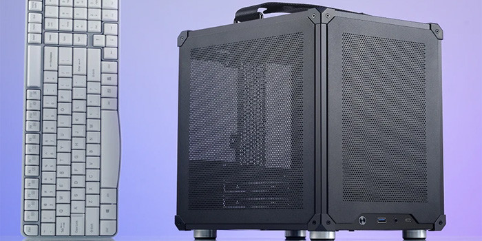 TNC Store Vỏ Case Jonsbo C6 Handle Black (Mini Tower/ M-ATX/ Đen)