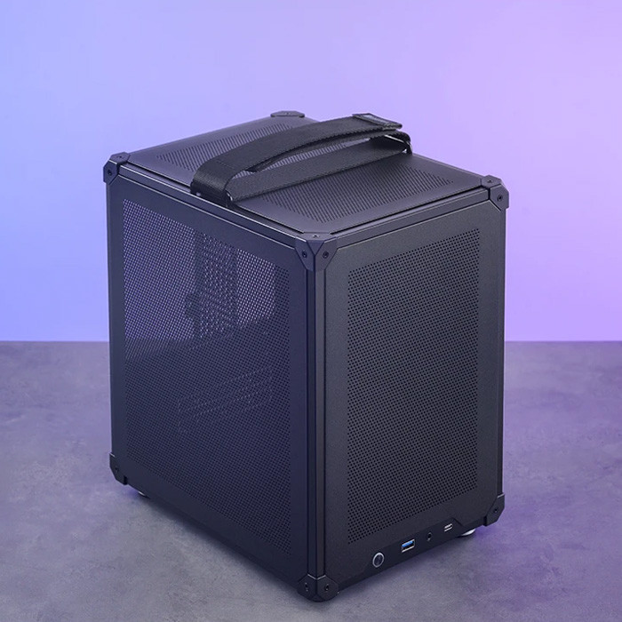 TNC Store Vỏ Case Jonsbo C6 Handle Black (Mini Tower/ M-ATX/ Đen)