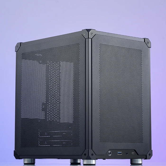 TNC Store Vỏ Case Jonsbo C6 Max Black (Mini Tower/ M-ATX/ Đen)