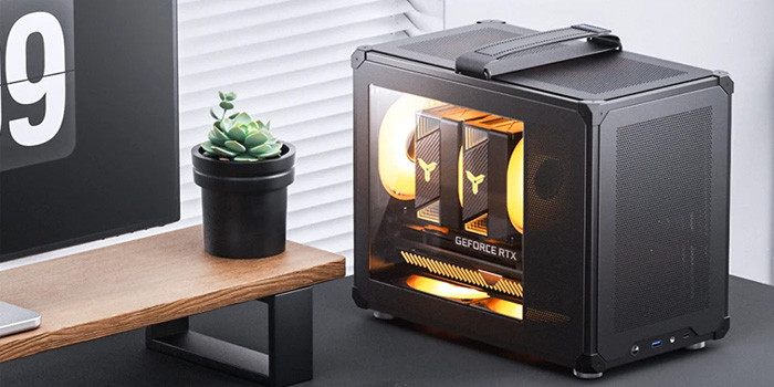 TNC Store Vỏ Case Jonsbo C6 Max Black (Mini Tower/ M-ATX/ Đen)