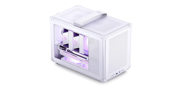 TNC Store Vỏ Case Jonsbo C6 Max White (Mini Tower/ M-ATX/ Trắng)