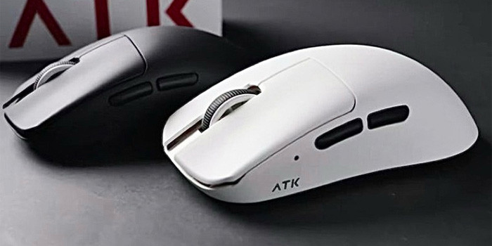 TNC Store Chuột Không Dây ATK Blazing Sky F1 Pro Màu Trắng Dual Mode
