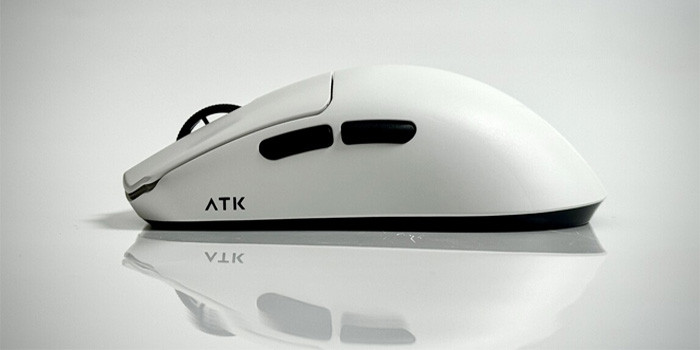 TNC Store Chuột Không Dây ATK Blazing Sky F1 Pro Màu Trắng Dual Mode