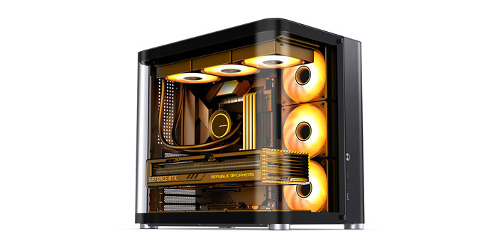 TNC Store Vỏ Case Jonsbo D400 Black (Mid Tower/ ATX/ Đen)