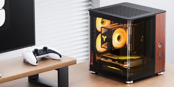 TNC Store Vỏ Case Jonsbo TK-0 Black (Mini-ITX/ Màu Đen)