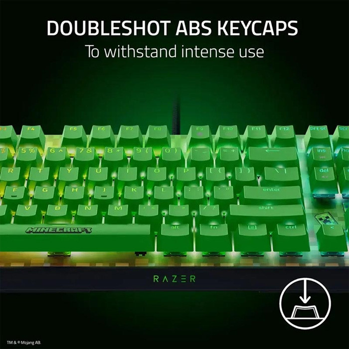 TNC Store Bàn Phím Cơ Razer BlackWidow V4 X - Green Switch - Minecraft Edition (RZ03-04704100-R3M1)