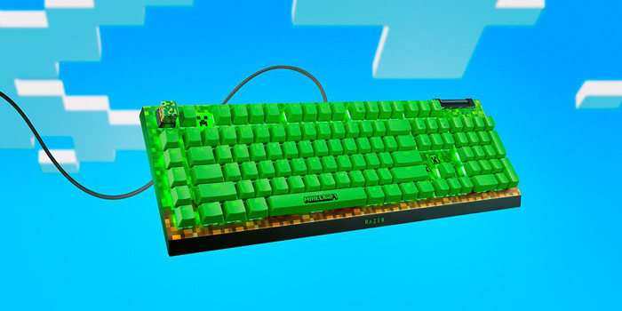 TNC Store Bàn Phím Cơ Razer BlackWidow V4 X - Green Switch - Minecraft Edition (RZ03-04704100-R3M1)