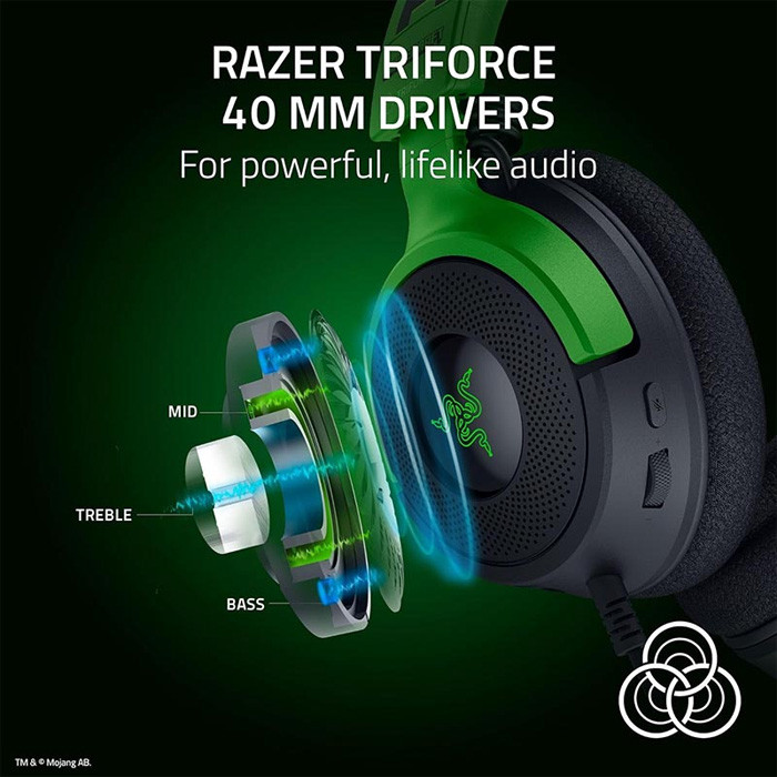 TNC Store Tai Nghe Gaming Razer Kraken V4 X - Minecraft Edition (RZ04-05180200-R3M1)