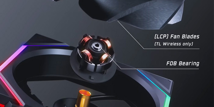 TNC Store Quạt Tản Nhiệt Lian-Li UNI Fan TL Wireless 120 Reverse Triple Black (12RTL1W3B)