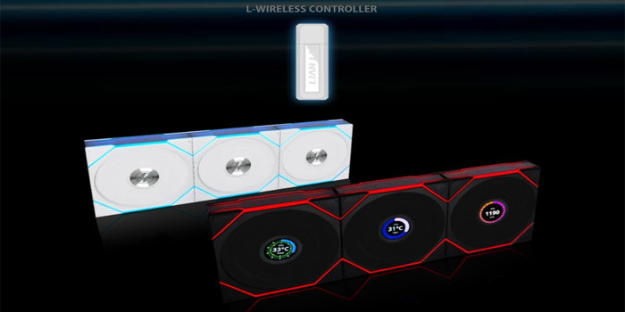 TNC Store Quạt Tản Nhiệt Lian-Li UNI Fan TL Wireless 120 Triple Black (12TL1W3B)
