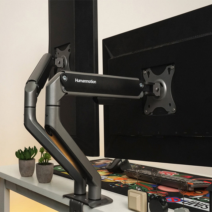 TNC Store Giá Đỡ Màn Hình Human Motion T6 Pro Black Dual New Edition 2025