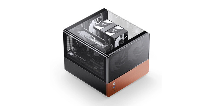 TNC Store Vỏ Case Jonsbo V12 Black (Mini Tower/ M-ATX/ Đen)
