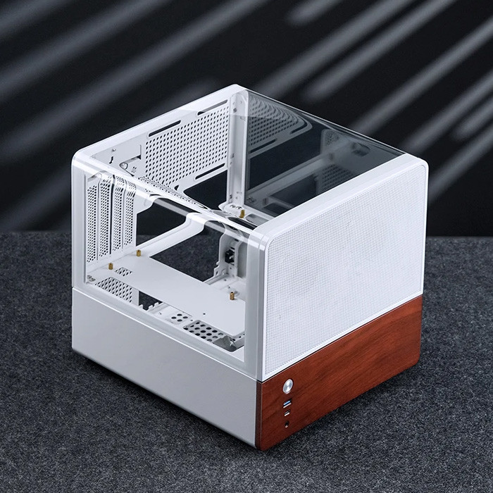 TNC Store Vỏ Case Jonsbo V12 White (Mini Tower/ M-ATX/ Trắng)