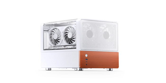 TNC Store Vỏ Case Jonsbo V12 White (Mini Tower/ M-ATX/ Trắng)
