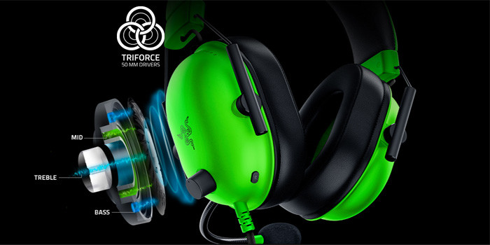 TNC Store Tai Nghe Gaming Razer BlackShark V2 X - Green (RZ04-03240600-R3M1)