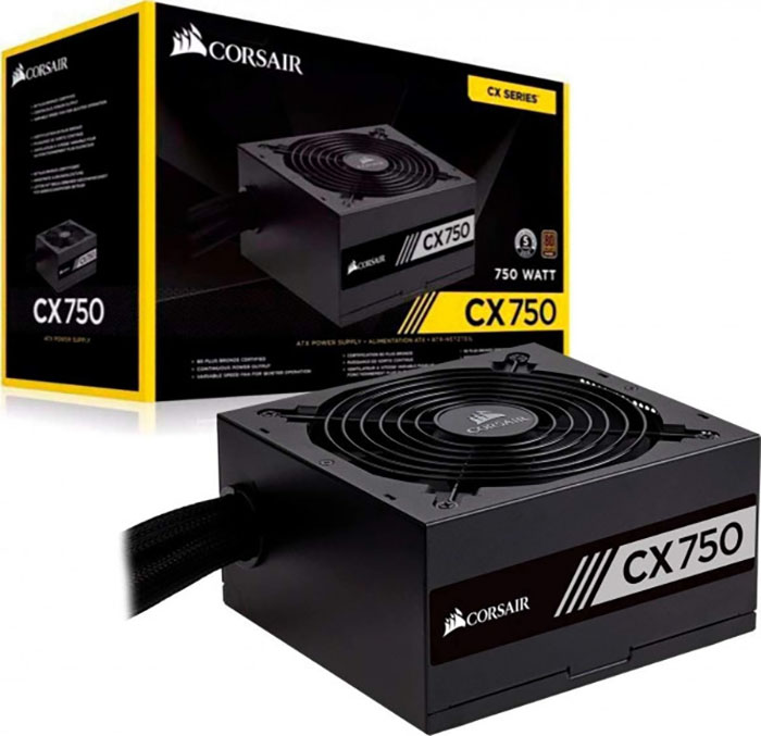 TNC Store Nguồn Corsair CX750 750W 80 Plus Bronze