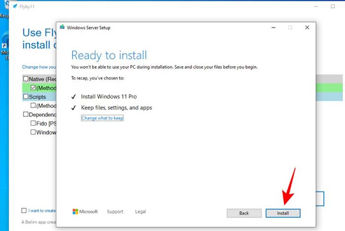 TNC Store Hướng Dẫn Sử Dụng Công Cụ Flyby11 Giúp “Lách Luật” Cài Windows 11 Trên PC Không Tương Thích