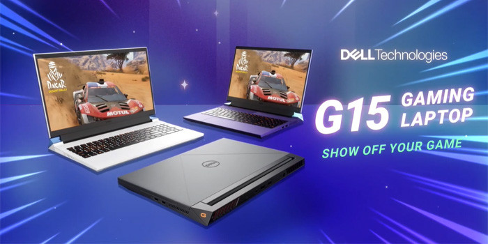 TNC Store Laptop Gaming Dell G15 5530 i7H165W11GR4060 Core i7-13650HX/ 16GB/ 512GB/ RTX 4060/ 15.6 Inch/ 165Hz/ Xám Đen/ Nhập Khẩu